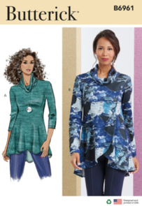 Butterick Sewing Pattern Misses' Knit Tops B6961