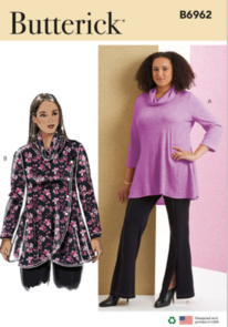 Butterick Sewing Pattern Women's Knit Tops B6962