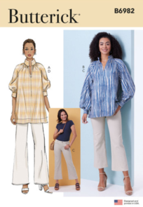 Butterick Sewing Pattern Misses' Tunics and Jeans B6982