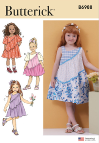 Butterick Sewing Pattern Children's Dresses B6988