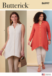 Butterick Sewing Pattern Misses' and Women's Knit Tops B6997