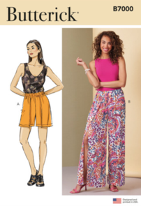 Butterick Sewing Pattern Misses' Shorts and Pants B7000