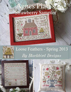 Blackbird Designs  Cross Stitch Pattern - Agnes Platt's Strawberry Sampler