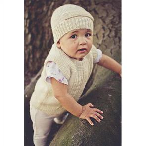 Lisa F Baby Cakes BC54 Aubery Vest and Hat - Knitting Pattern / Kit