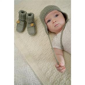 Lisa F Baby Cakes BC69 Brayden Hat and Boot - Knitting Pattern / Kit