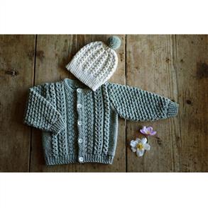 Lisa F Baby Cakes BC71 Addison Cardi and Hat - Knitting Pattern / Kit