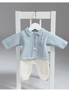 Lana Grossa Pattern / Kit - Cool Wool Baby - Infants Jacket & Pants (0087)