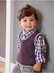 Lana Grossa Pattern / Kit - Cool Wool Big - Infants Vest (0116)