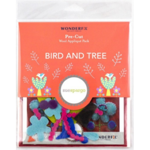 Sue Spargo Pre-Cut Wool Applique Pack - Bird & Tree
