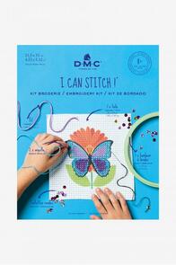 DMC "I Can Stitch!" Butterfly Kit - Half Cross-Stitch