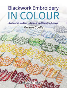 Search Press Blackwork Embroidery in Colour - Melanie Couffe