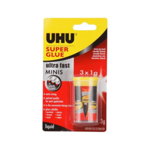 UHU Superglue - Minis 3 x 1ml