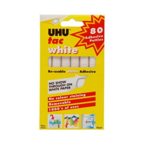 UHU White Tac Reusable Adhesive - 50g