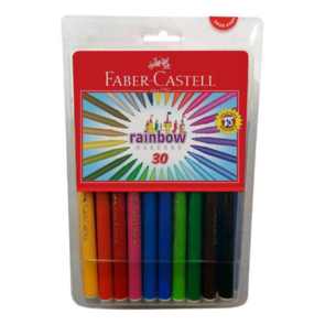 Faber-Castell Felt Tip Markers 45F - Rainbow Tub of 30
