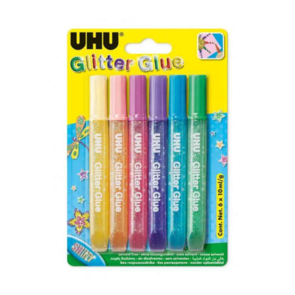 UHU Glitter Glue - 6 x 10ml - Shiny