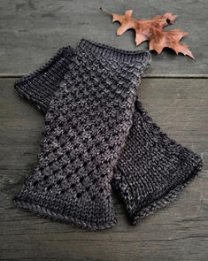 The Kiwi Stitch & Knit Co Briar Mitts 8 Ply - Knitting Pattern / Kit