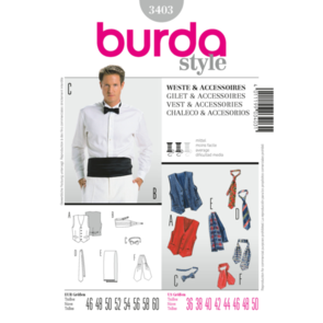 Burda Pattern 3403 , Vest & Accessories Sewing Pattern
