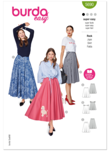 Burda Style Pattern 5690 Misses' Skirts
