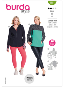 Burda Style Pattern 5691 Misses' Sports Shirts