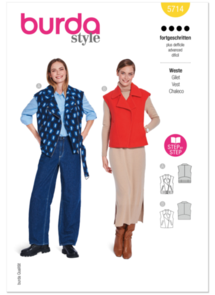 Burda Style Pattern 5714 Misses' Vests