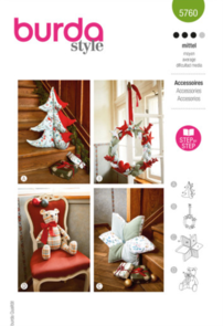 Burda Style Sewing Pattern 5760 Christmas Crafts