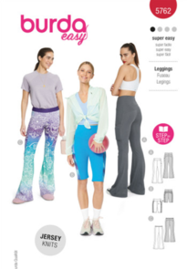 Burda Style Sewing Pattern 5762 Misses' Leggings & Bike Pants