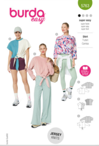 Burda Style Sewing Pattern 5763 Misses' T-Shirts