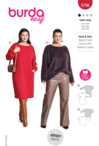 Burda Style Sewing Pattern 5796 Misses' Dress and Top