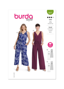 Burda Sewing Pattern 5817 Misses' Overall
