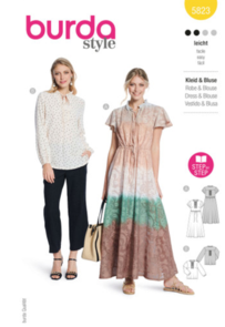 Burda Sewing Pattern 5823 Misses' Dress & Blouse
