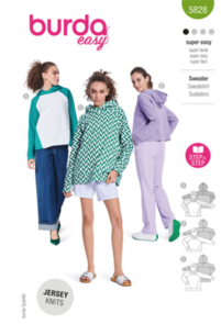 Burda Sewing Pattern 5828 Misses' Sweater