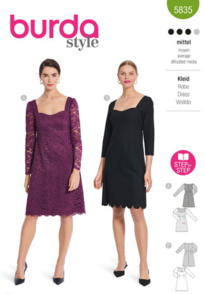 Burda Style Sewing Pattern 5835 Misses' Dress