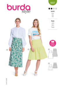 Burda Sewing Pattern 5837 Misses' Skirt