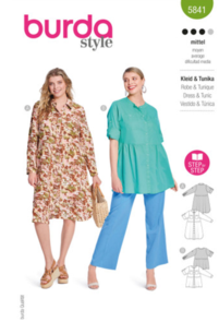 Burda Sewing Pattern 5841 Misses' Dress & Tunic
