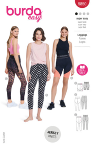 Burda Style Sewing Pattern 5850 Misses' Leggings