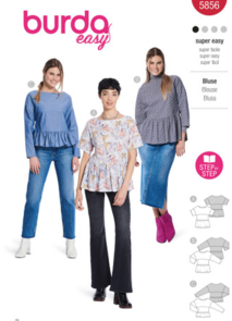 Burda Style Sewing Pattern 5856 Misses' Blouse