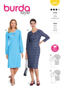 Burda Style Sewing Pattern 5861 Misses' Dress