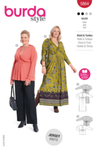 Burda Style Sewing Pattern 5864 Misses' Dress & Tunic Top