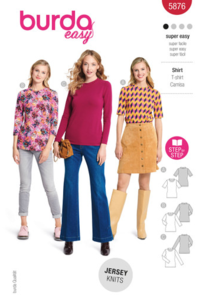 Burda Style Sewing Pattern 5876 Misses' Top