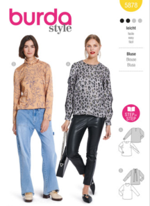 Burda Style Sewing Pattern 5878 Misses' Blouse