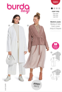 Burda Style Sewing Pattern 5883 Misses' Jacket & Coat