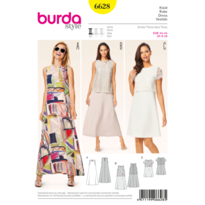 Burda Pattern 6628 Women's Dress