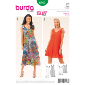 Burda Pattern 6663 Women's Dress