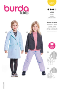 Burda Style Sewing Pattern 9215 Children's Coats