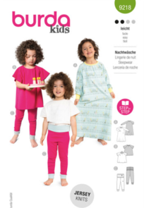 Burda Style Sewing Pattern 9218 Children's Sleepwear