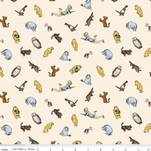 Riley Blake Winnie The Pooh -  Characters Cream