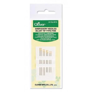 Clover  Embroidery Needles - Blunt Tip - Fine