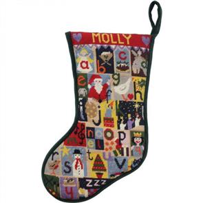 Jolly Red Tapestry Kit - Christmas Alphabet Stocking