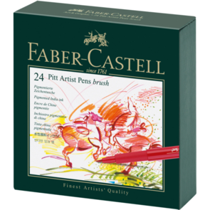 Faber-Castell Pitt Artist Pen Brush - Gift Box of 24