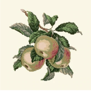 Elizabeth Bradley Tapestry Kit -  Apples (Cream background)